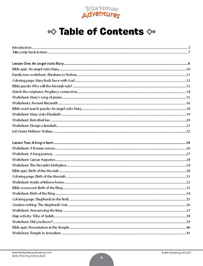 Birth of the King Activity Book (PDF)