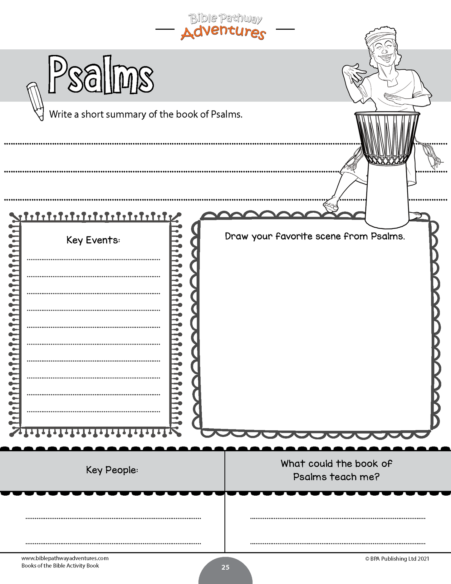 Books of the Bible Activity Book