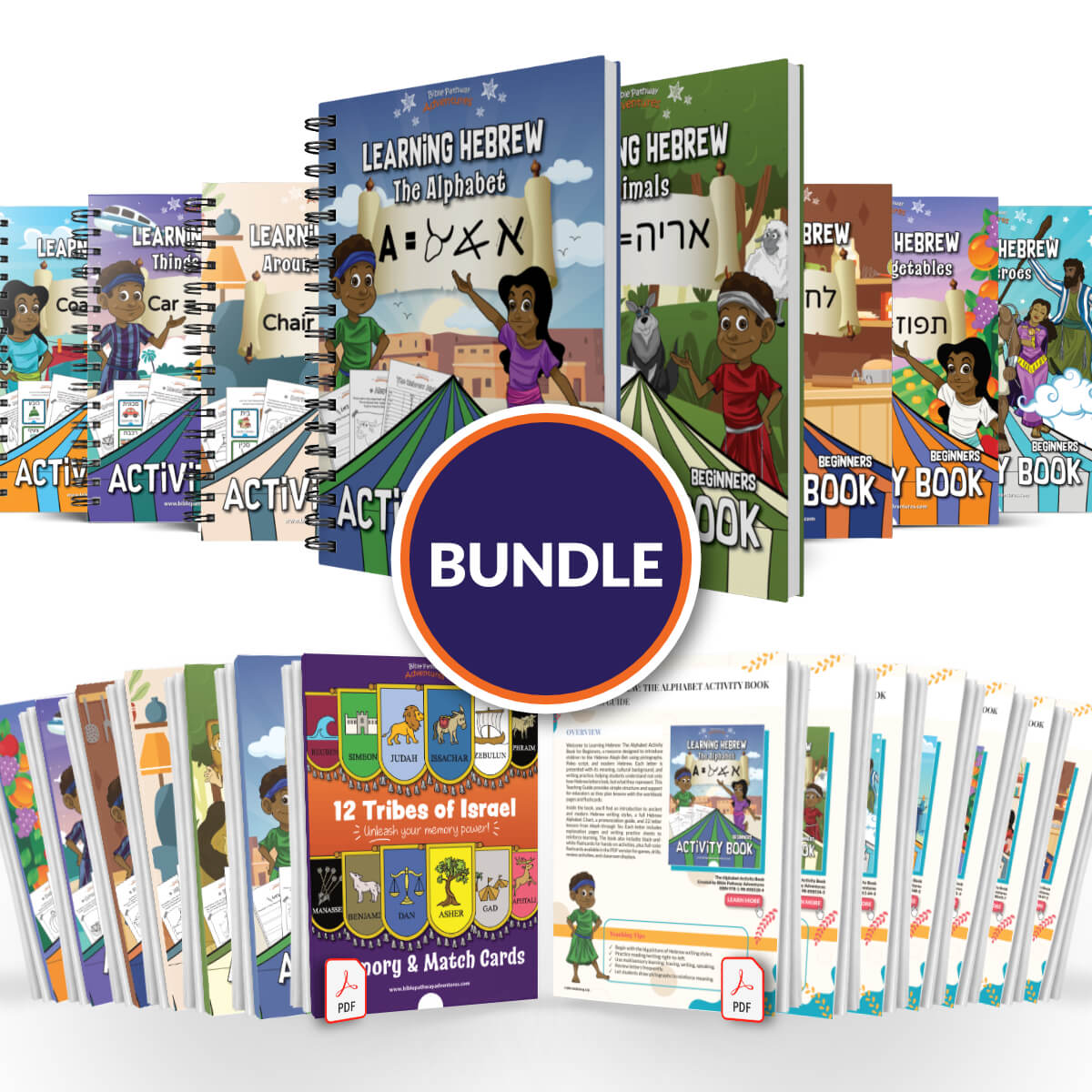 Learning Hebrew Activity Book BUNDLE