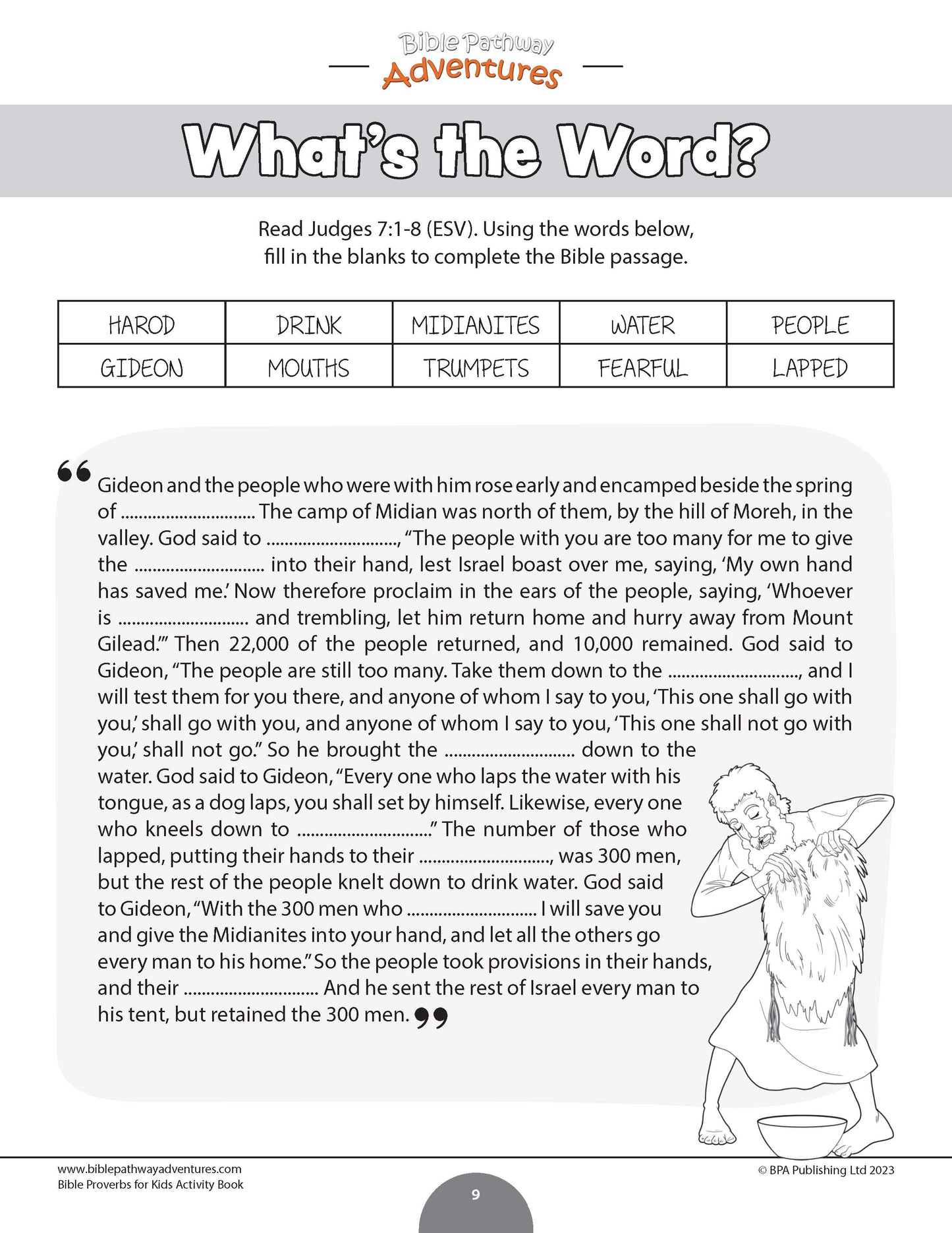 Courage: Bible Activity Book for Kids (PDF)