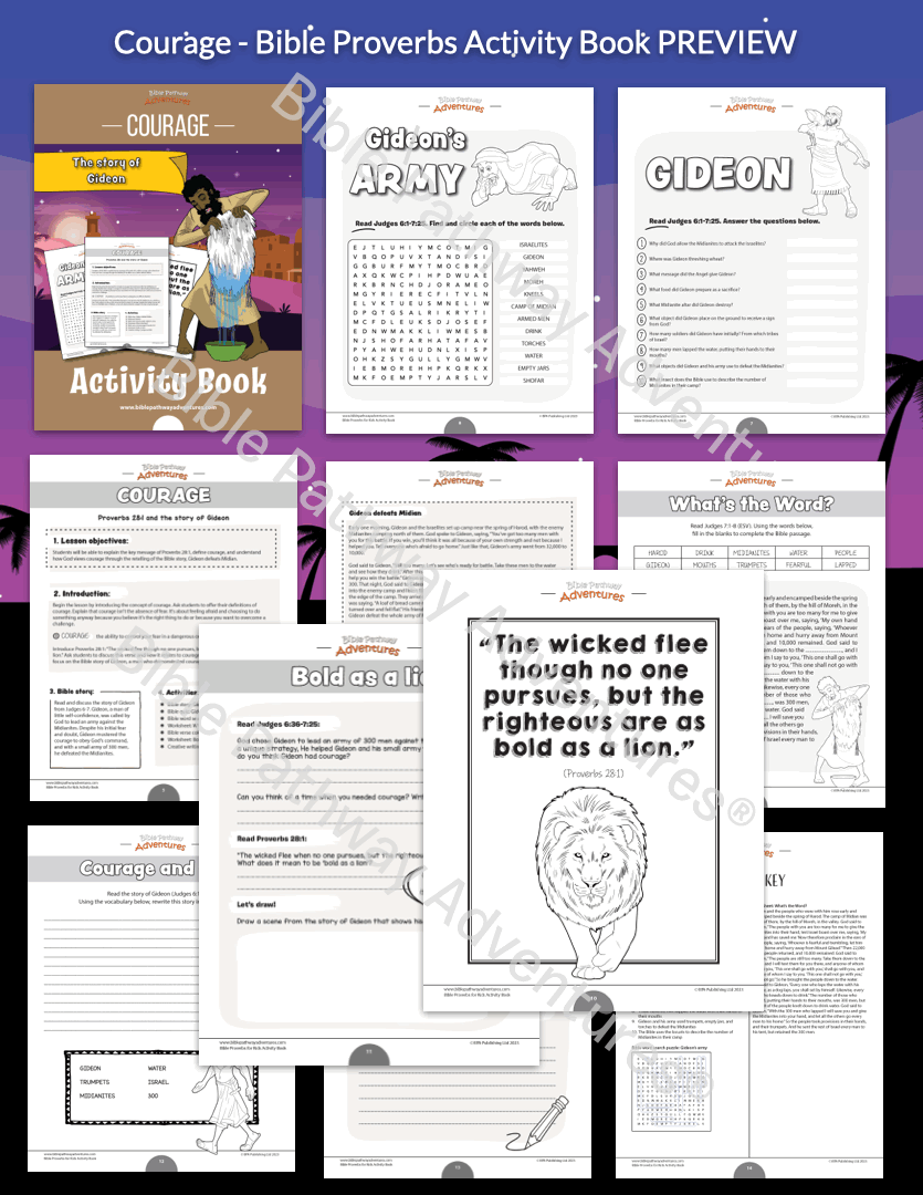 Courage: Bible Activity Book for Kids (PDF)