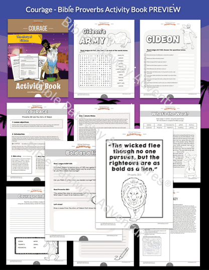 Courage: Bible Activity Book for Kids (PDF)