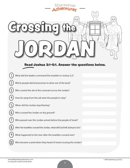 Crossing the Jordan Activity Book