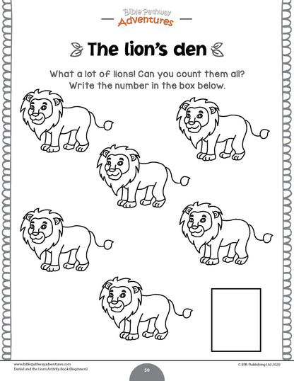 Daniel and the Lions Activity Book for Beginners