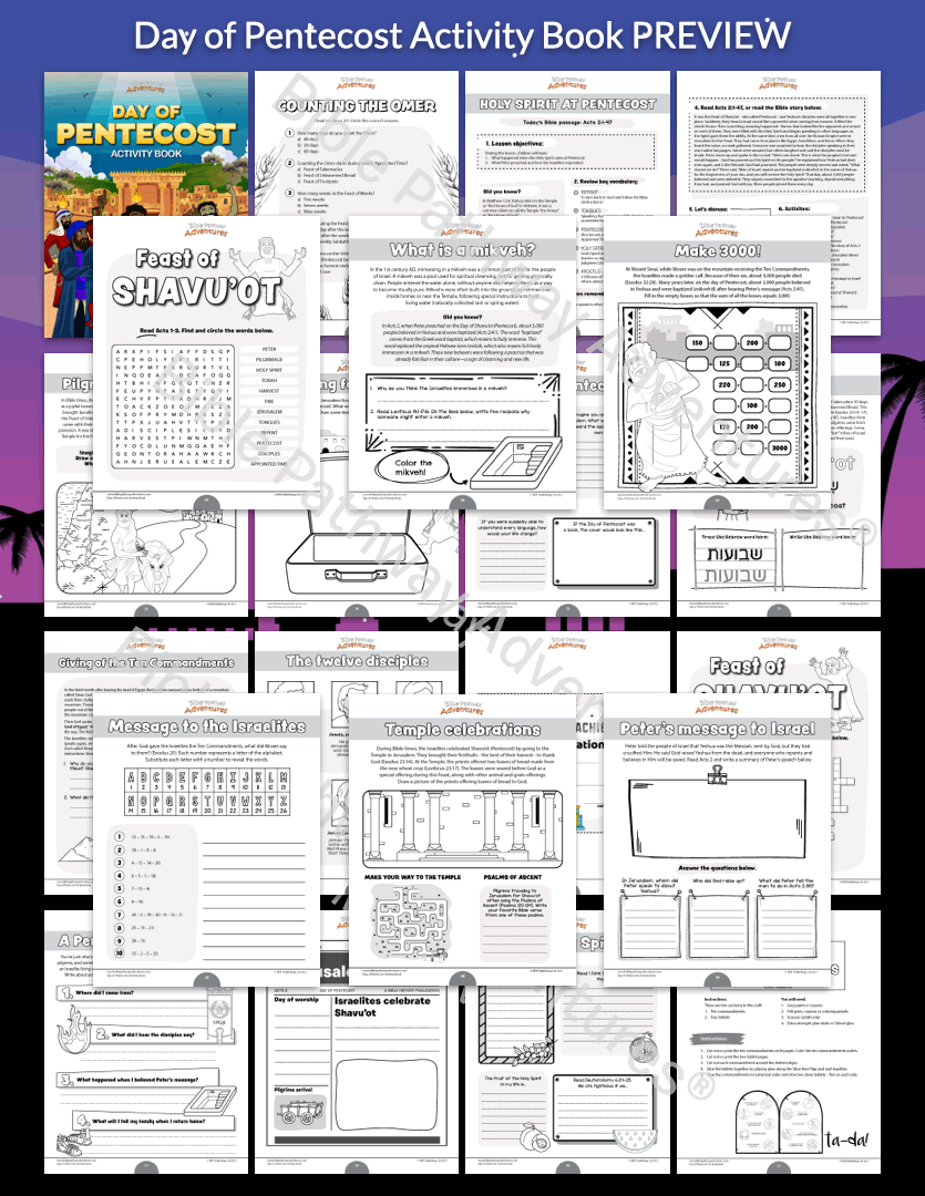 Day of Pentecost Activity Book (PDF)