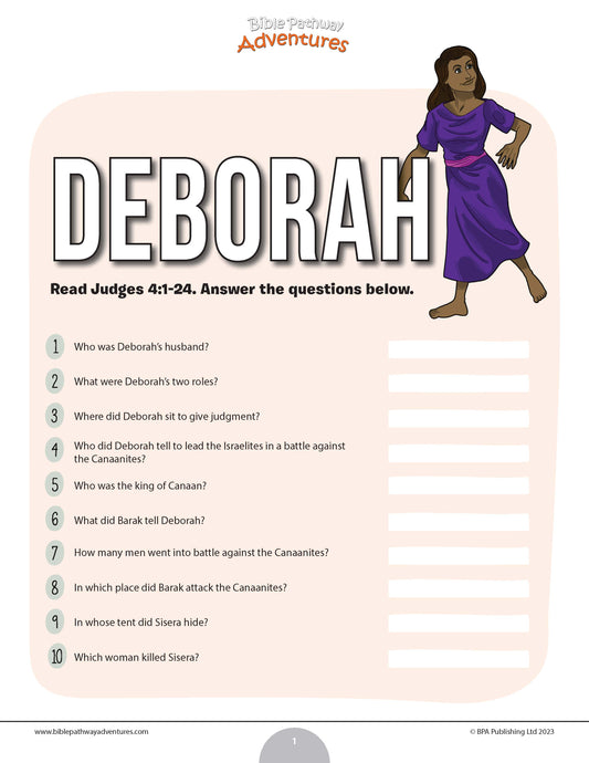 Deborah quiz (PDF)