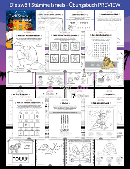 Die zwölf Stämme Israels - Übungsbuch für Anfänger