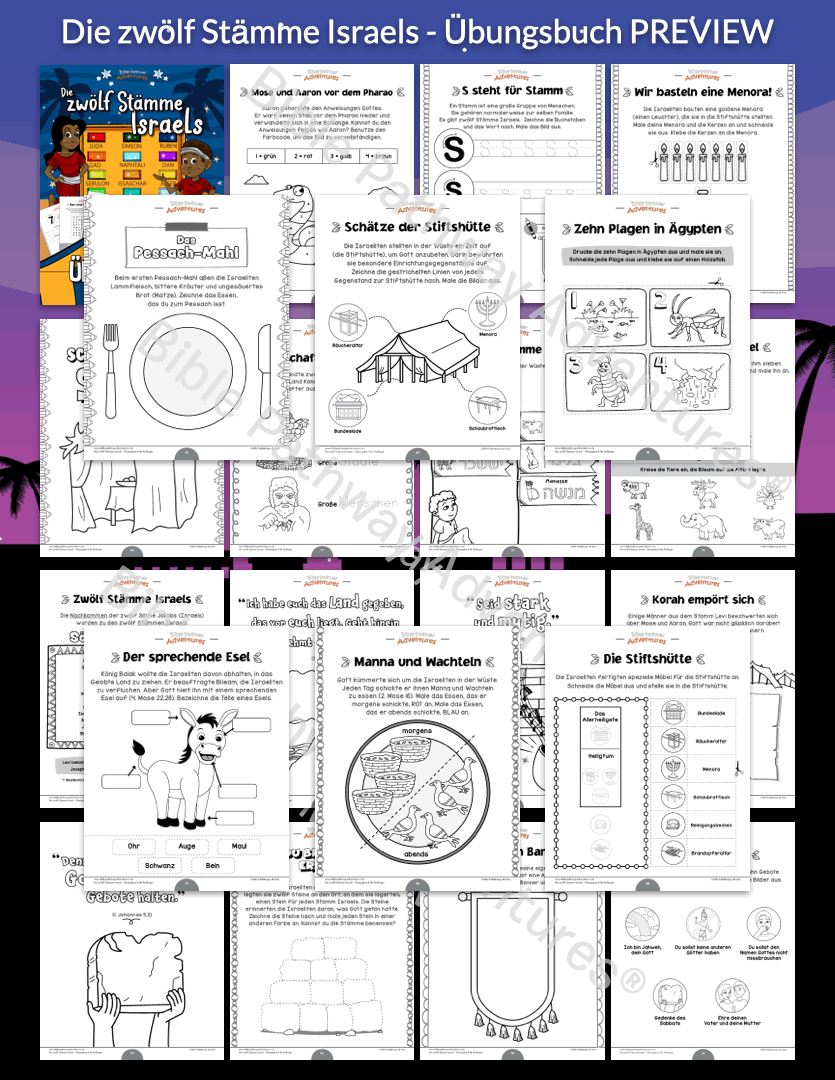 Die zwölf Stämme Israels - Übungsbuch für Anfänger