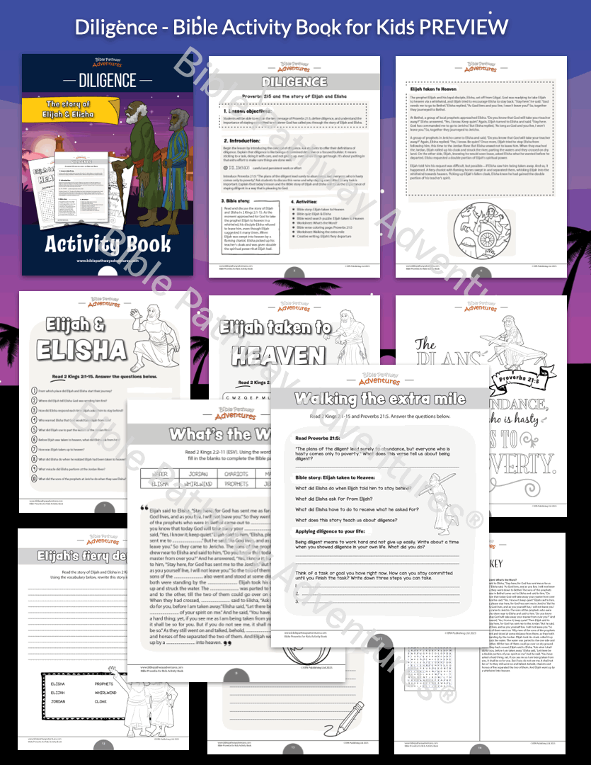 Diligence: Bible Activity Book for Kids (PDF)