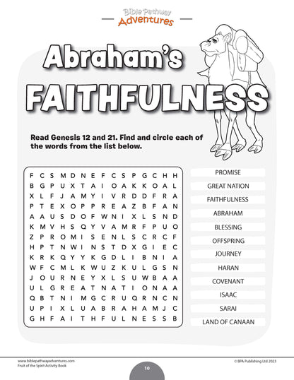 Faithfulness: Fruit of the Spirit Activity Book (PDF)