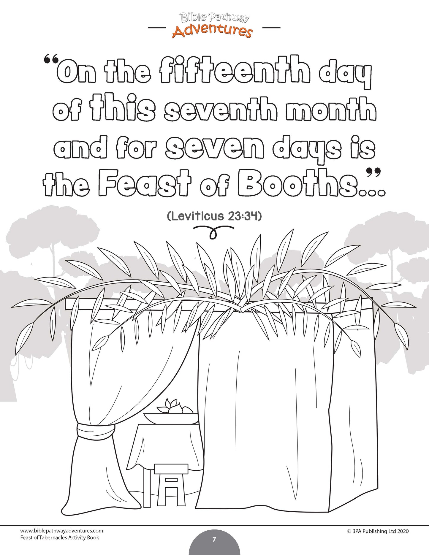 Feast of Tabernacles (Sukkot) Activity Book (PDF)