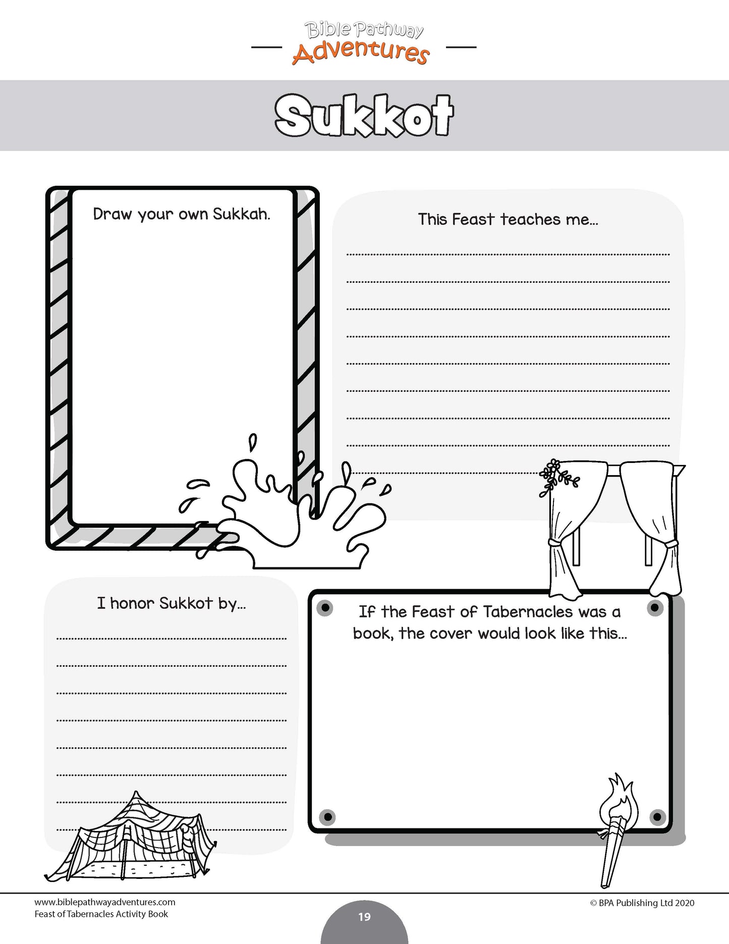 Feast of Tabernacles (Sukkot) Activity Book (PDF)