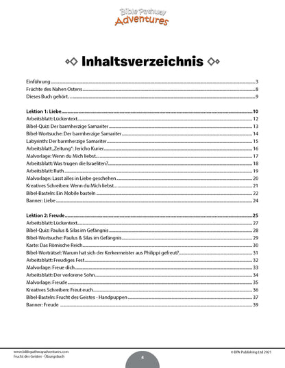 Frucht des Geistes | Bibelcurriculum zur Charakterentwicklung (Klassen 3-6)