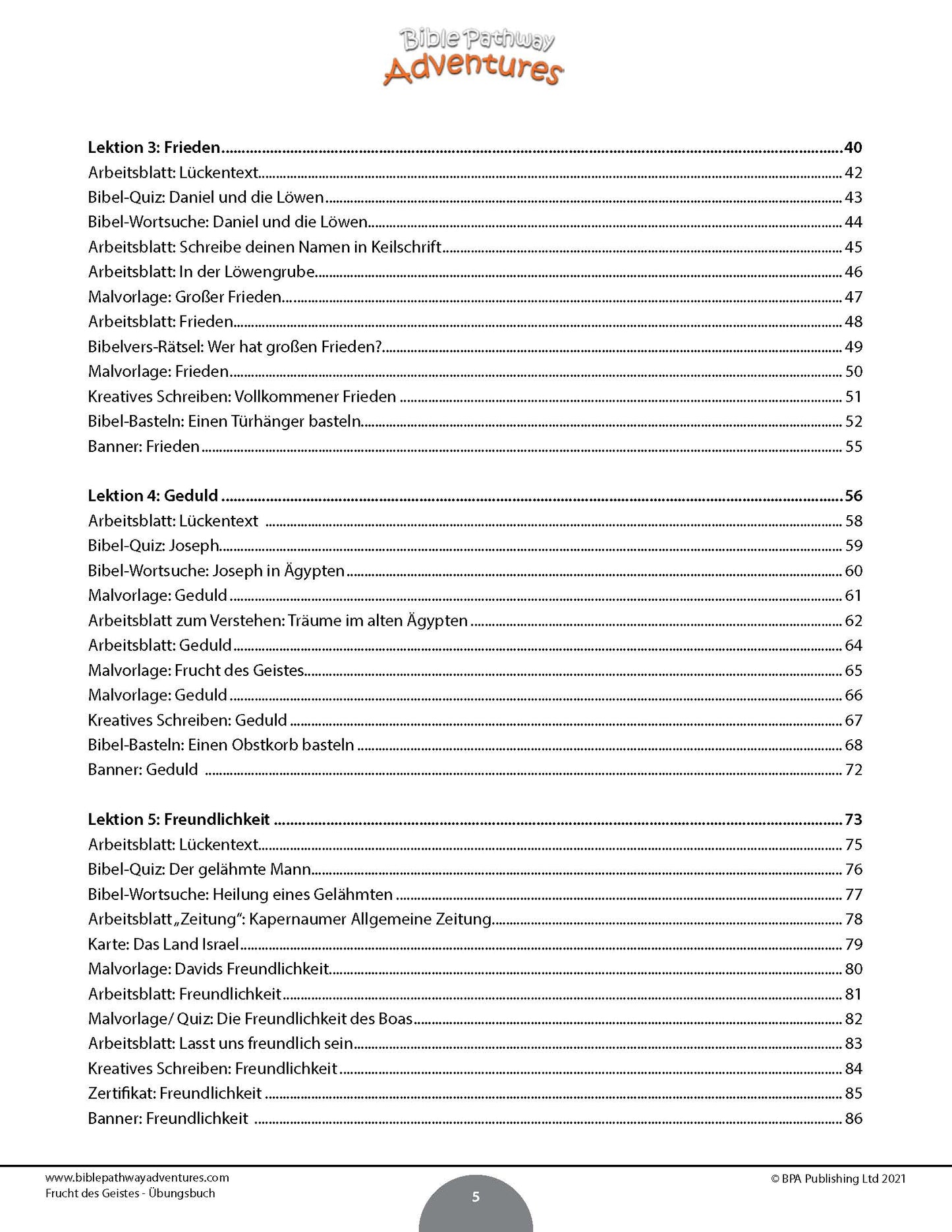 Frucht des Geistes | Bibelcurriculum zur Charakterentwicklung (Klassen 3-6)