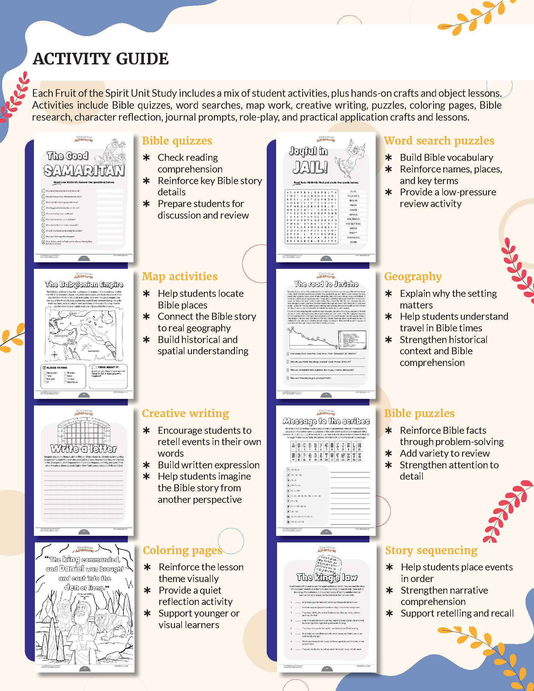 Fruit of the Spirit | Bible Curriculum for Character Development (Grades 3-6) Teaching Guide