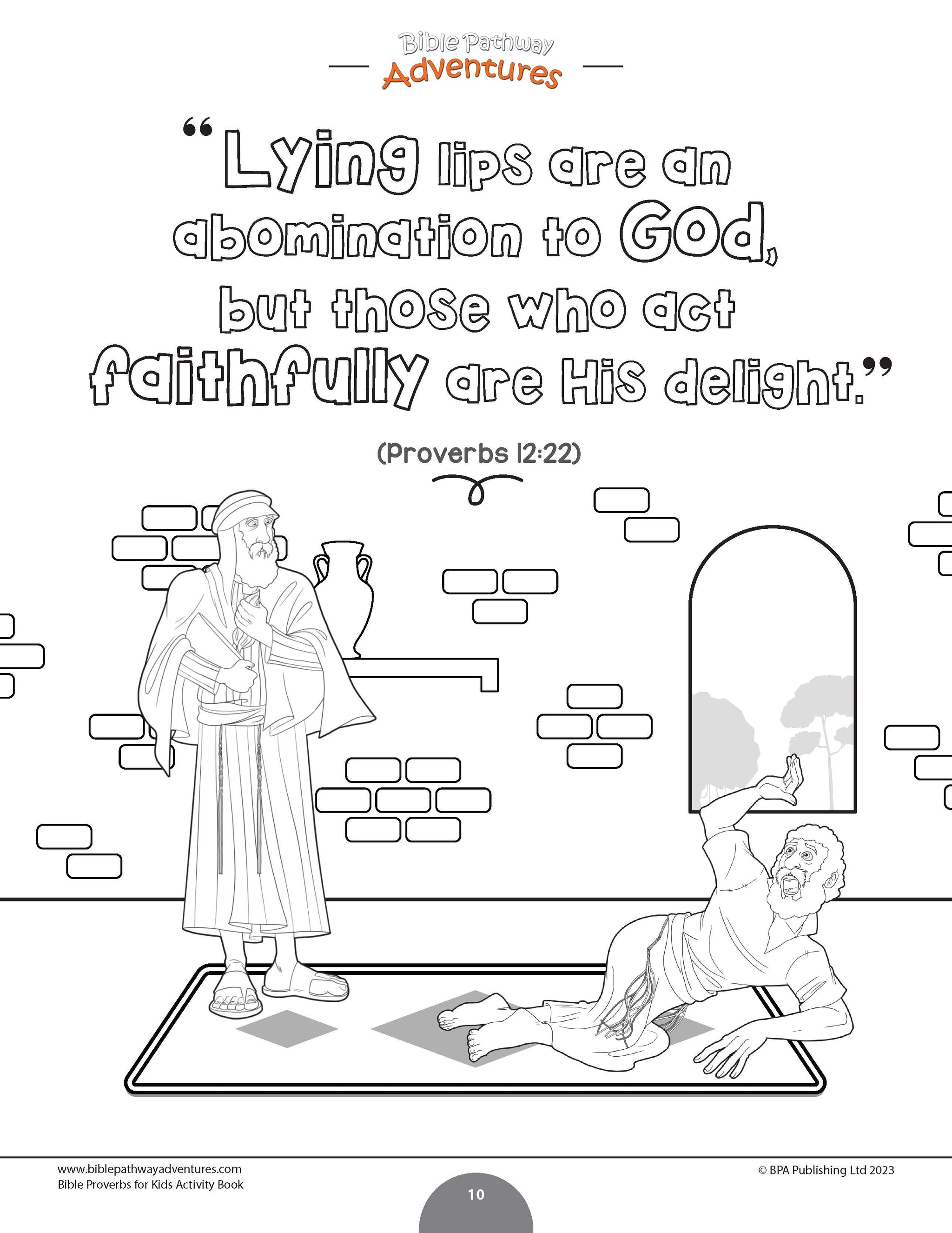 Honesty: Bible Activity Book for Kids (PDF) – Bible Pathway Adventures