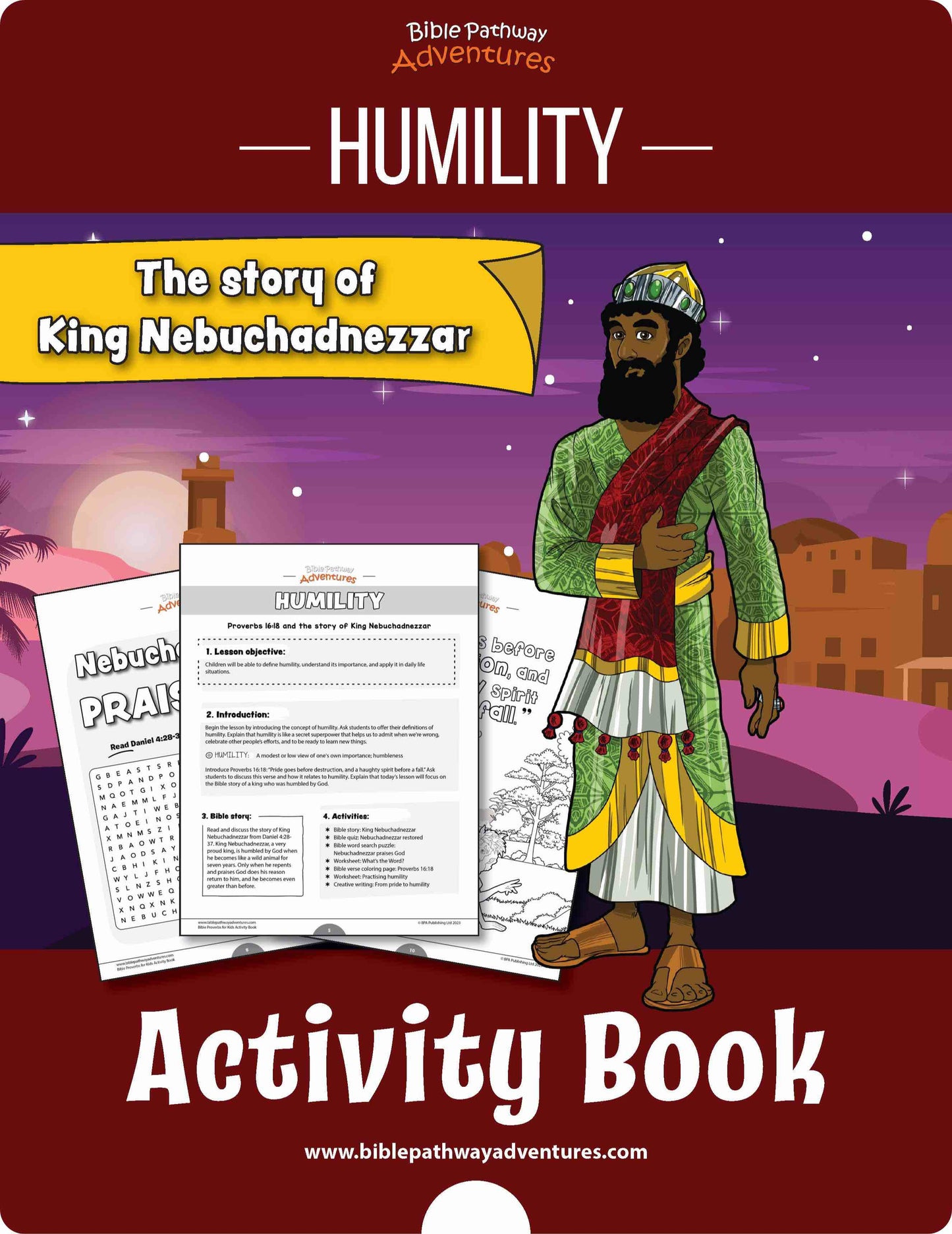 Humility: Bible Activity Book for Kids