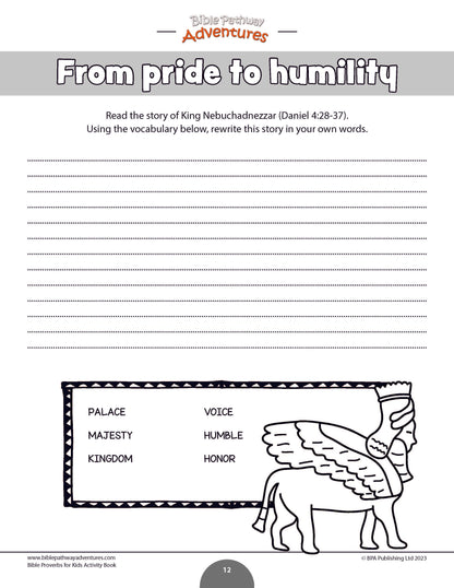 Humility: Bible Activity Book for Kids (PDF)