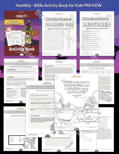Humility: Bible Activity Book for Kids (PDF)