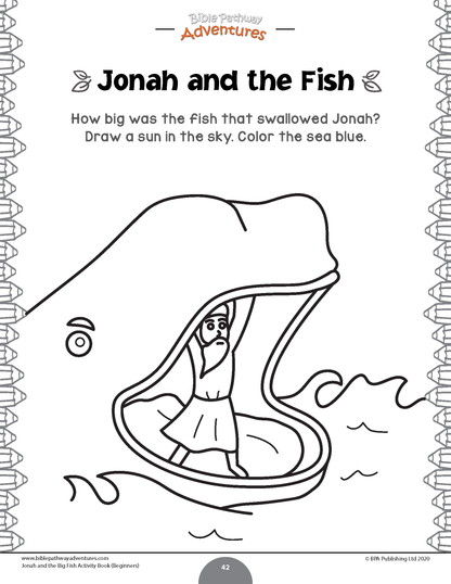 Jonah and the Big Fish Activity Book for Beginners (paperback)