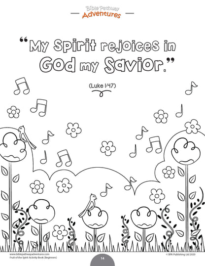 Joy: Fruit of the Spirit Activity Book for Beginners (PDF)