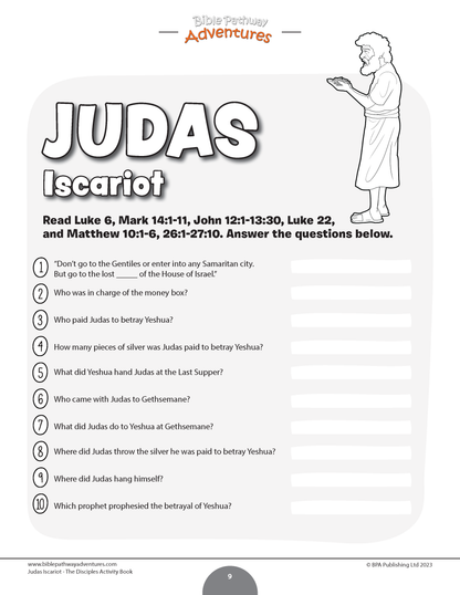 Judas: The Disciple Activity Book (PDF)