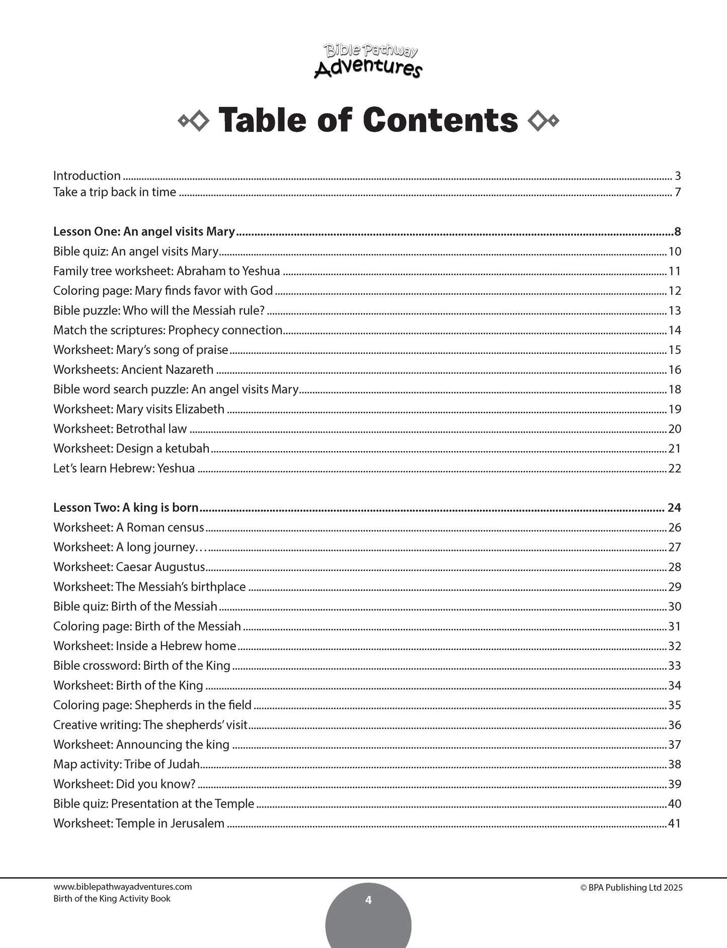 Birth of the King Activity Book