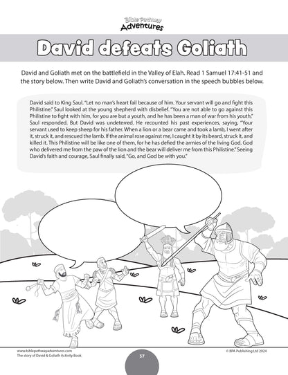 David & Goliath Activity Book