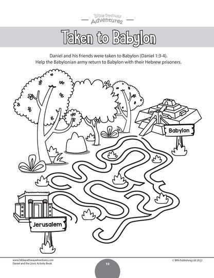 Daniel and the Lions Activity Book (paperback)