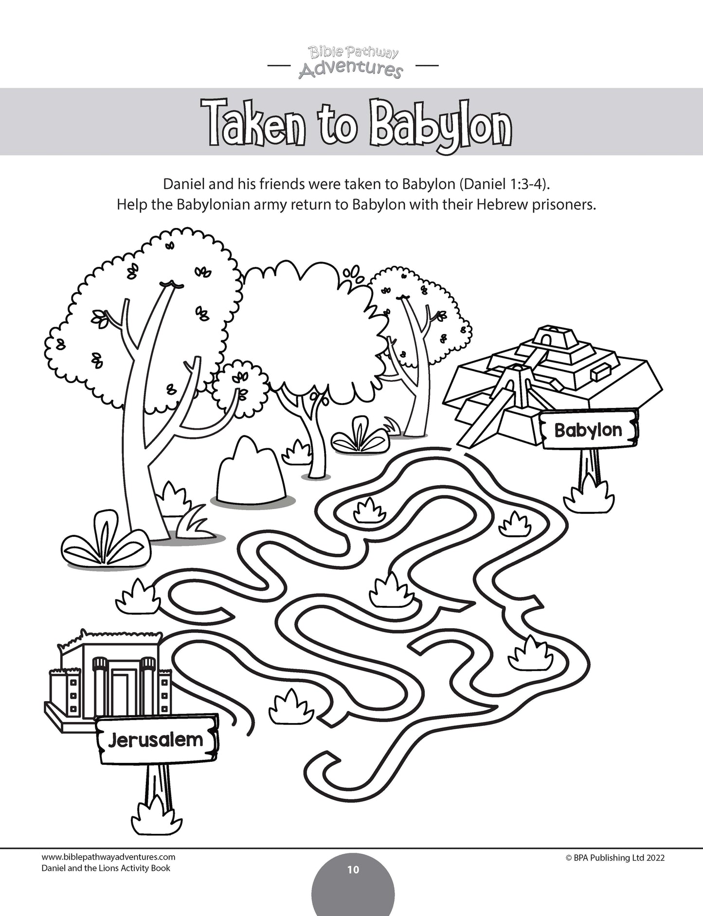 Daniel and the Lions Activity Book