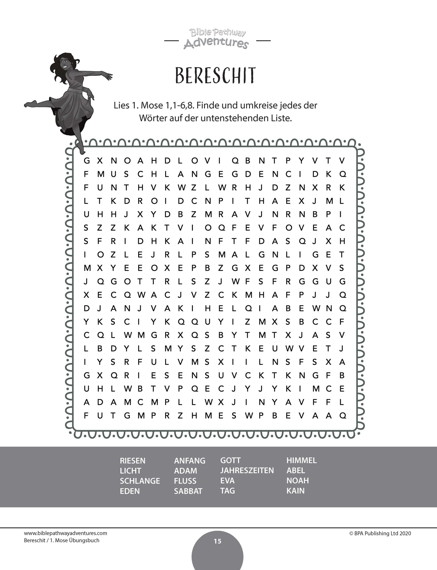 Bereschit / 1. Mose Übungsbuch