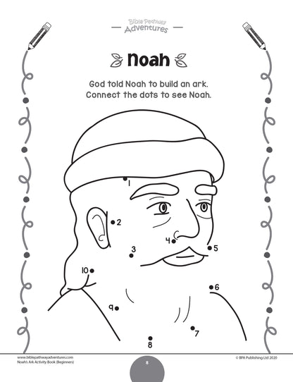 Noah's Ark Activity Book for Beginners (paperback)