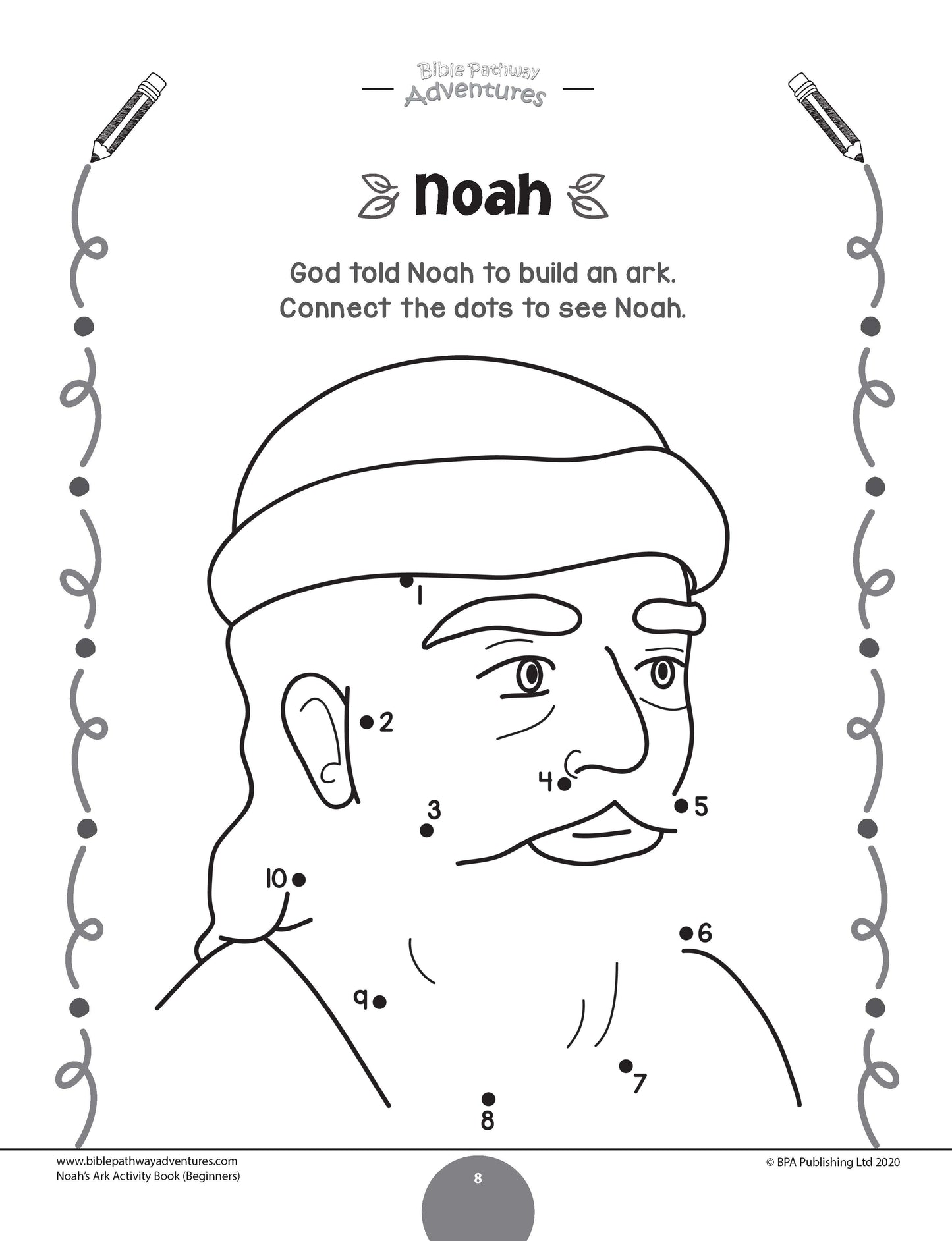 Noah's Ark Activity Book for Beginners