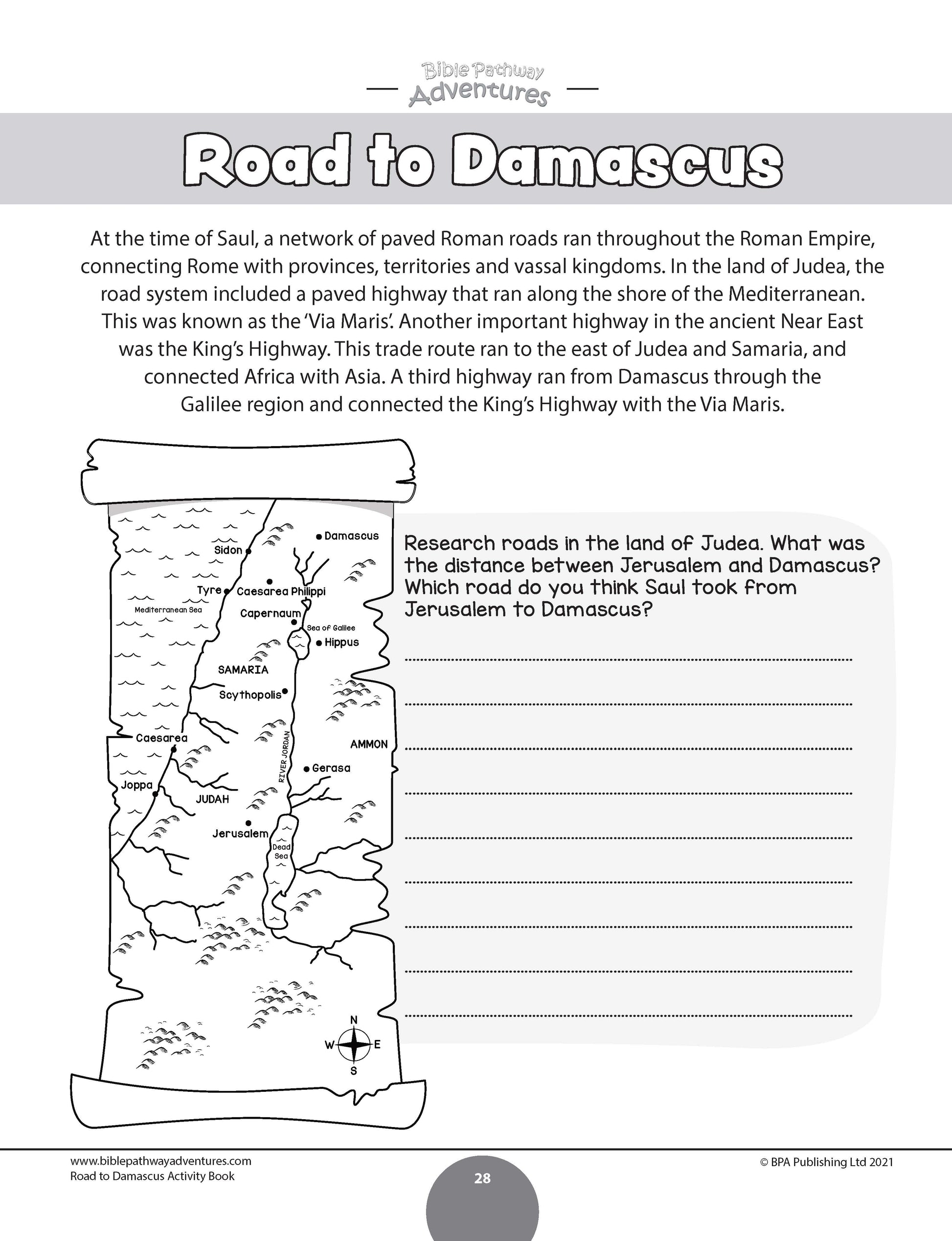 Road to Damascus Activity Book