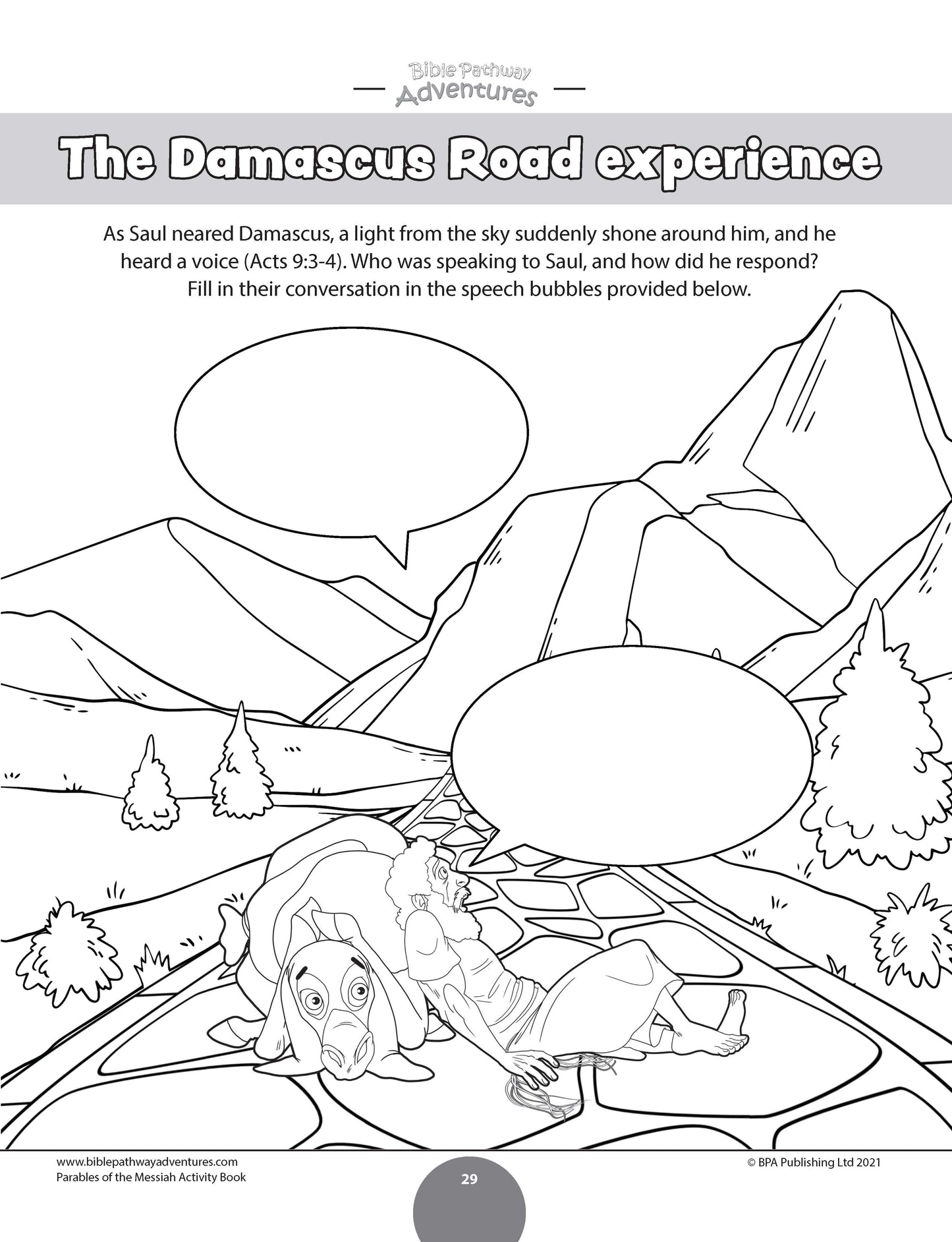 Road to Damascus Activity Book