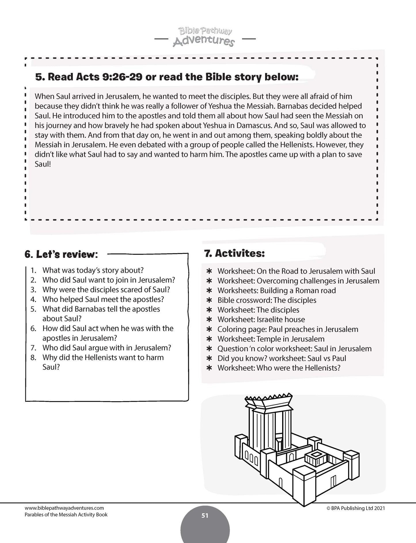 Road to Damascus Activity Book