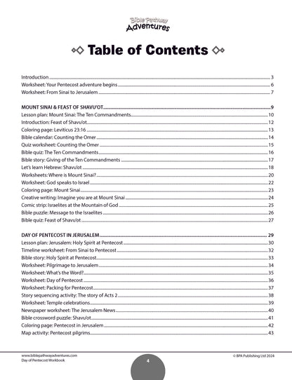 Day of Pentecost Workbook