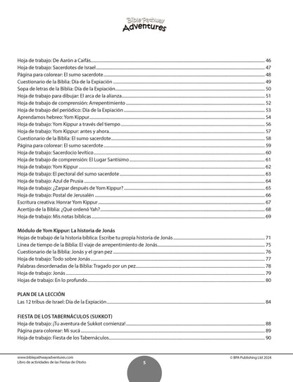 PAQUETE: Libros de actividades de las fiestas de Otoño