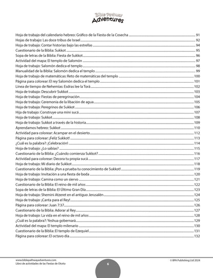 PAQUETE: Libros de actividades de las fiestas de Otoño