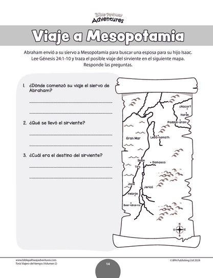 Libro de actividades: Torá: Viajero del tiempo - Volumen 2