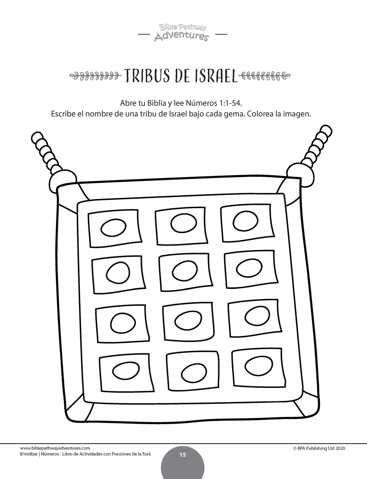 B’midbar / Números: Libro de actividades con porciones de la Torá (paperback)