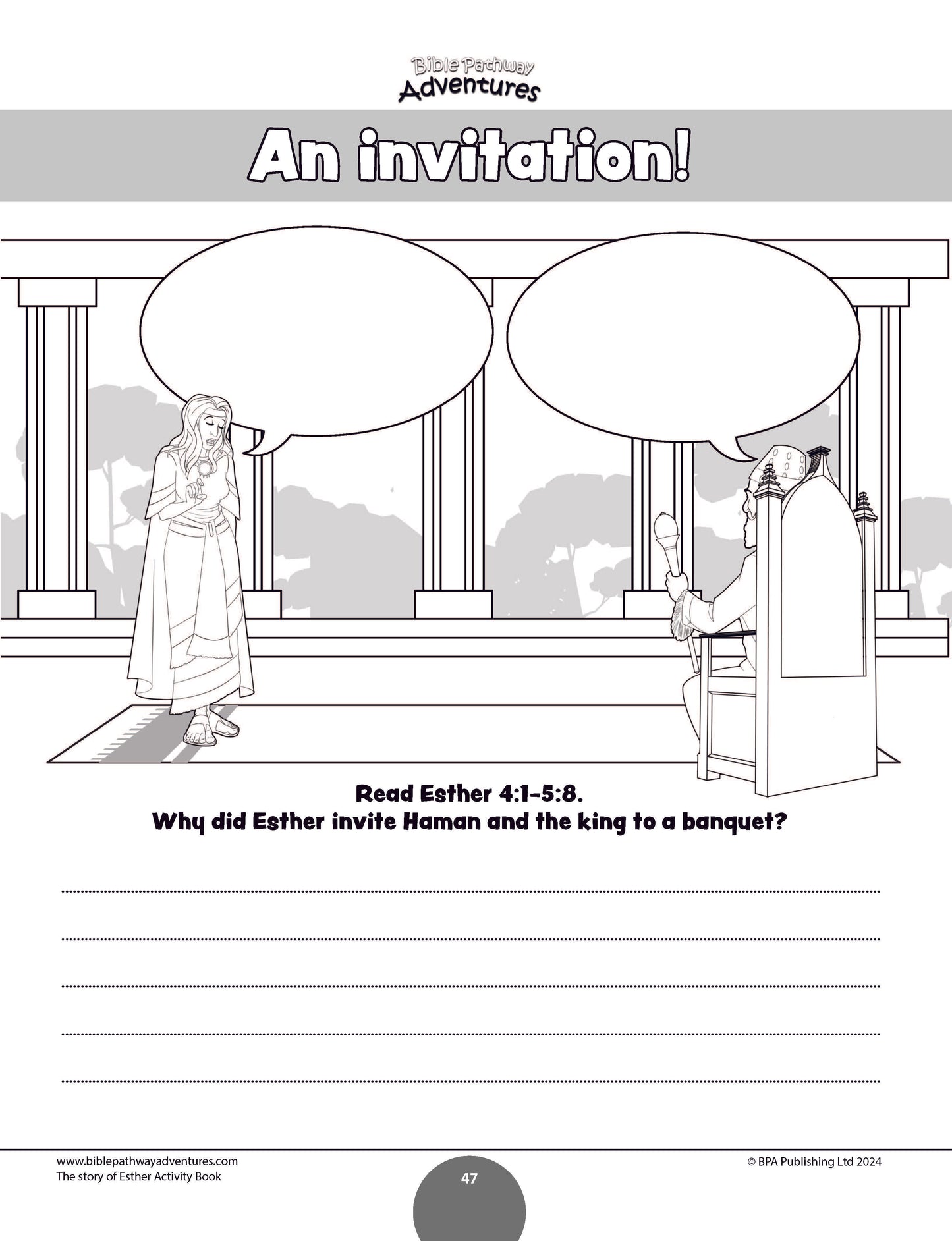 The story of Esther Activity Book