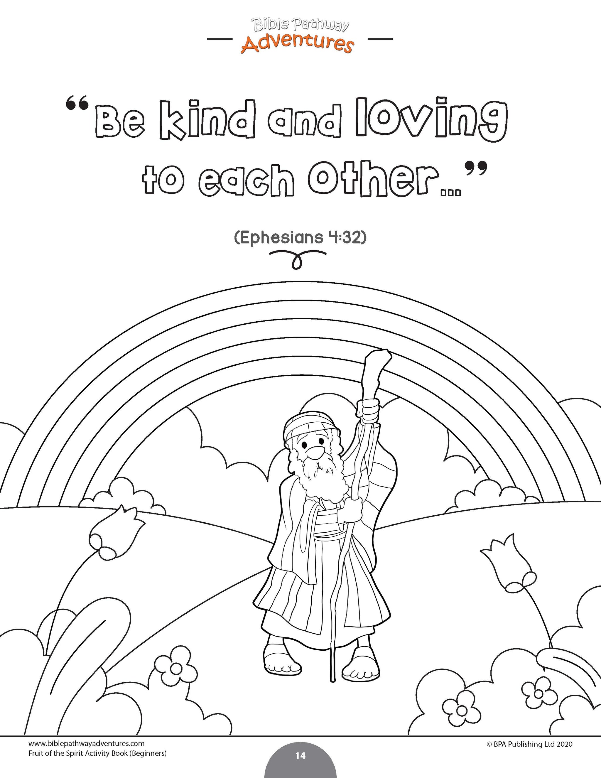 Kindness: Fruit of the Spirit Activity Book for Beginners (PDF) – Bible ...