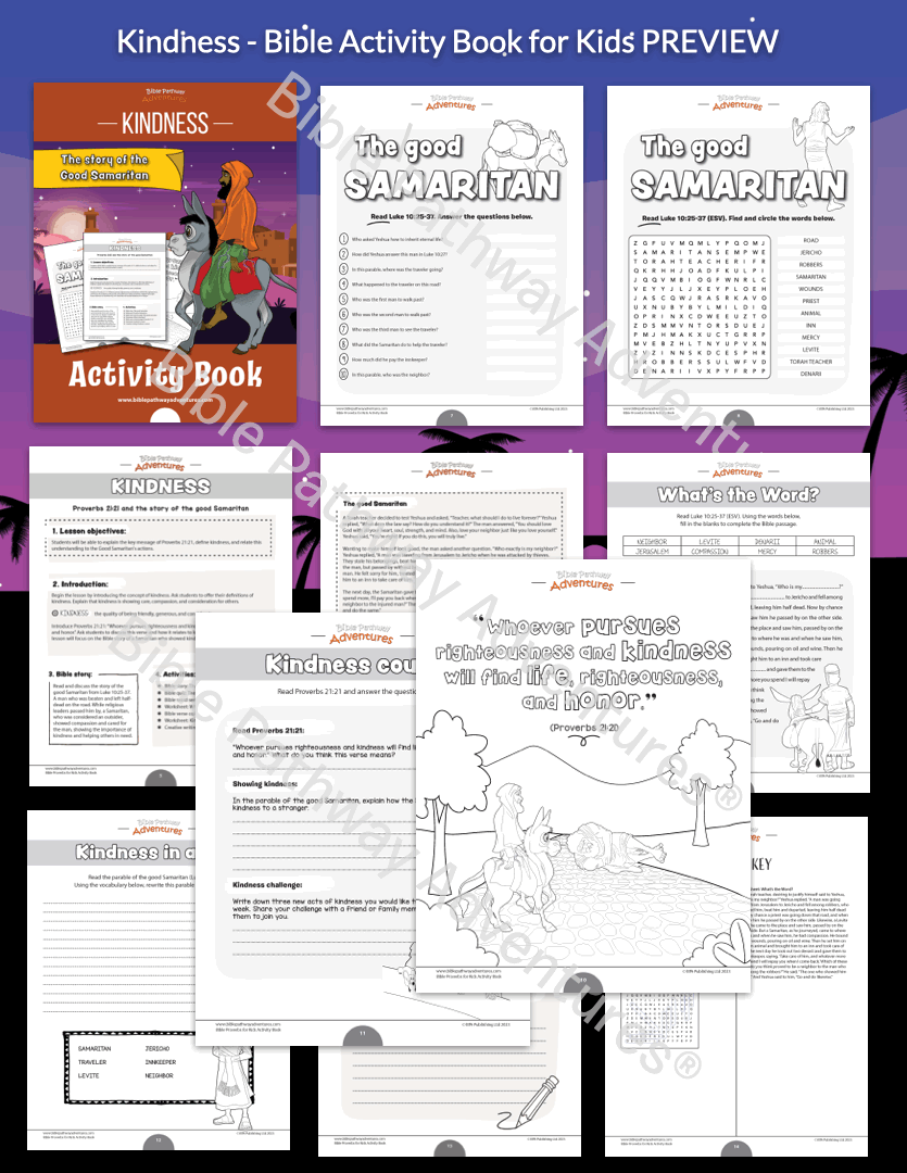 Kindness: Bible Activity Book for Kids (PDF)