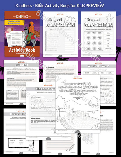 Kindness: Bible Activity Book for Kids (PDF)