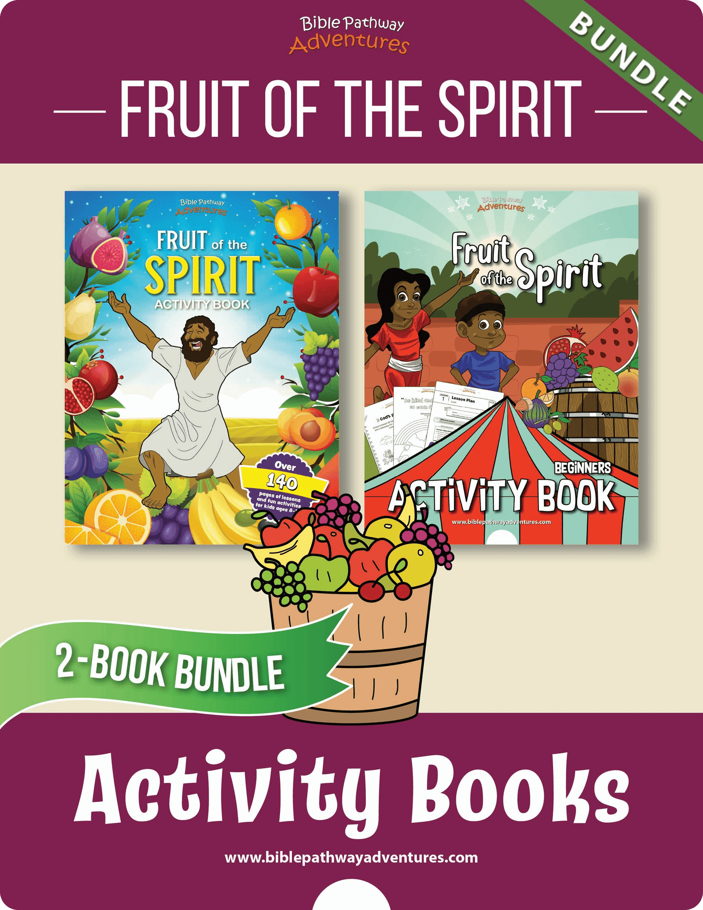 BUNDLE: Fruit of the Spirit Activity Books (PDF)