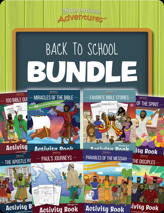 Back to School BUNDLE - Bible lessons & activities (PDF)