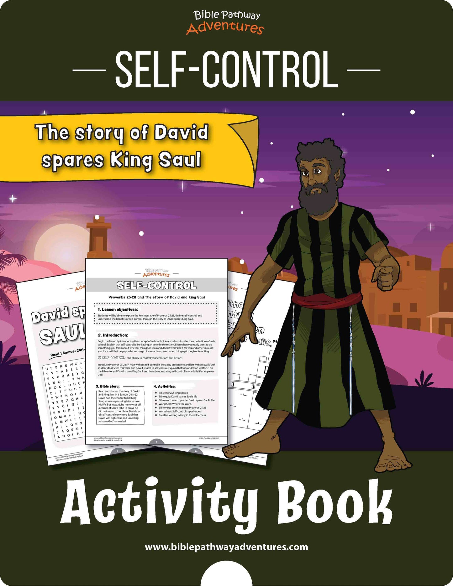 Self-Control: Bible Activity Book for Kids