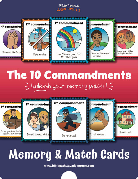 10 Commandments Memory & Match Cards (NEW!)