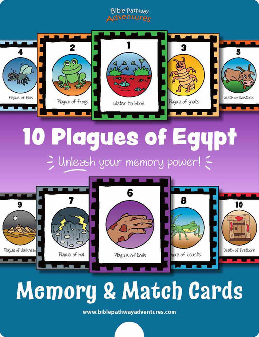 10 Plagues of Egypt Memory & Match Cards